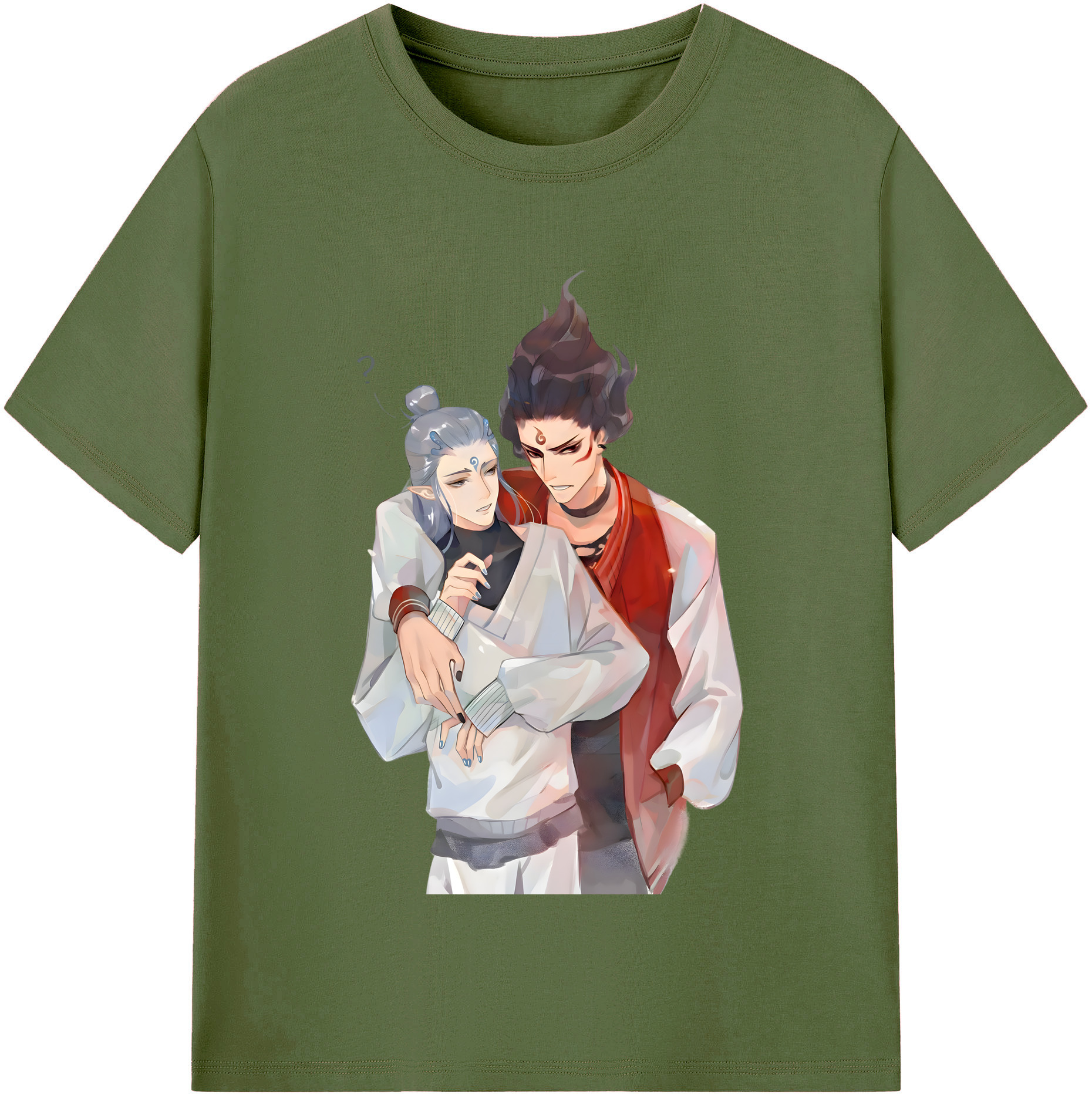 （画像用） Ne Zha 2 ナタ 魔童の大暴れ 綿100％半袖Tシャツ（フロントプリント）